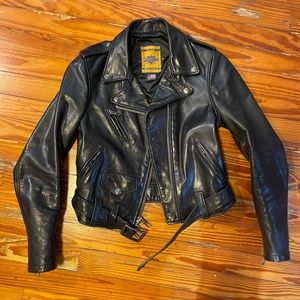 Vintage Schott Perfecto Cropped Leather Jacket